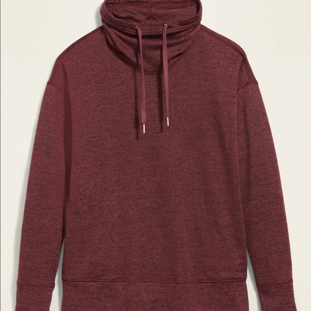 COPY - Sweater-Knit Mock-Neck Tunic Sweatshirt for Women